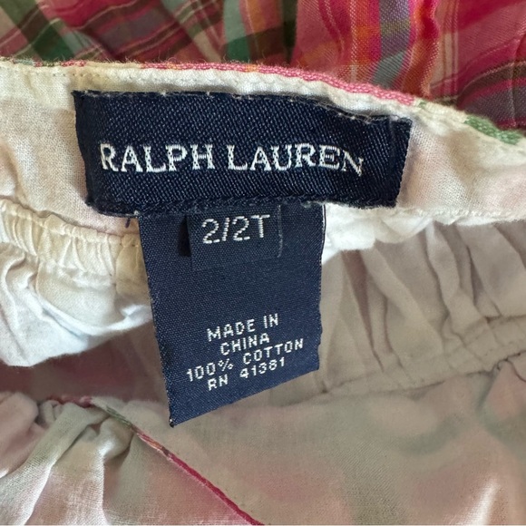 Y2K Ralph Lauren Plaid Pink Dress Sleeveless Sundress Toddler Girl 2T - Picture 7 of 7